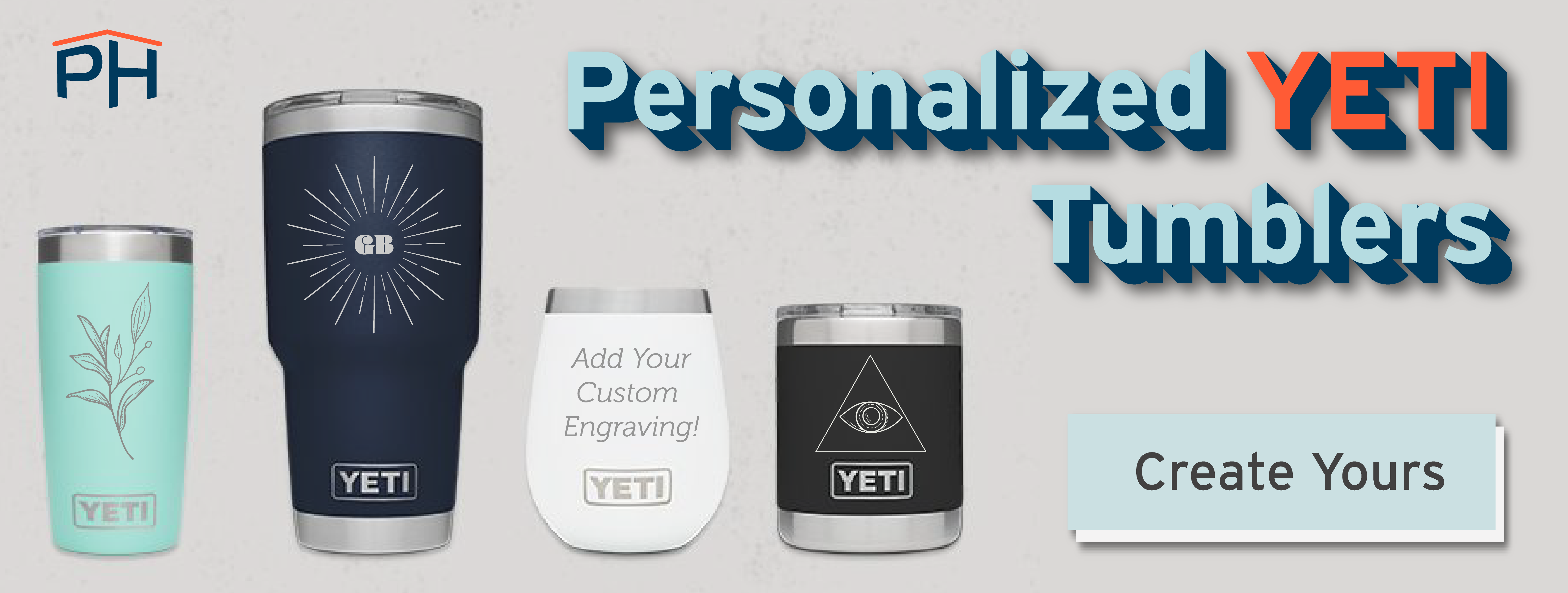 10 oz Custom Colored Yeti insulated Tumbler with custom logo engraved –  MancraftingTM